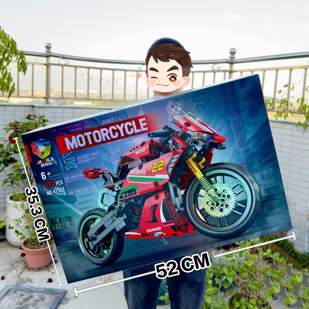 Compatible Building Block Off-Road Motorcycle Children'S Puzzle Assembly Building Block Locomotive Model Ornament Boy Toy