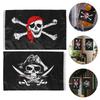 90*150cm Pirate Banner Pirate Theme Birthday Party Decorations Pirate Ship Skull Pennant Flags for Halloween Party Decor Cosplay