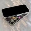 Mandala Lotus Pattern Electroplate Silver Phone Case For Samsung Galaxy S26 S25 S24 S23 Ultra Plus FE Tempered Glass Cover