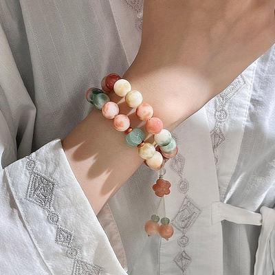 Natürliches Bodhi Armband Studentenplatte Spiel Doppelkreis Einzelkreis Handheld Mädchenschmuck Gebetsperlenarmband
