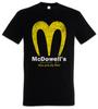 Mc Dowell's Men's T-Shirt Big Mick Coming Movie To America Company Logo