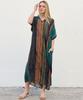 Summer Plus Size Loose Fit Vacation V-Neck Short Sleeve Maxi Dress Women Beach