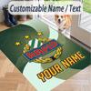 Custom Text Printed Rug Rapid Wien FC Non Slip Floor Carpet For Home Room Decor