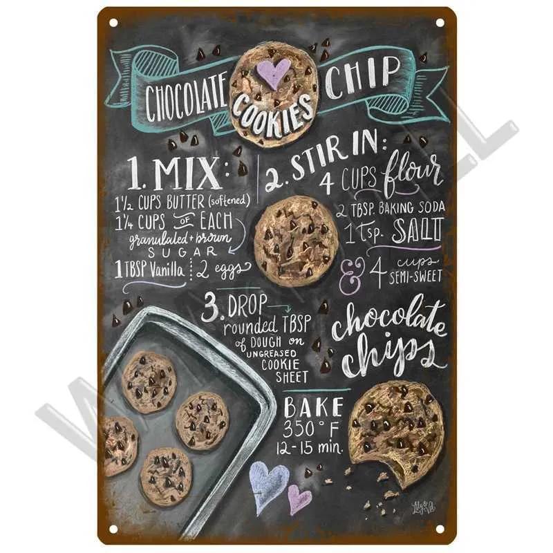 Metal Signs Exquisite Fast Food Boards Tin Sign Boards Vintage Restaurants Home Bars Cafes Kitchens Metal Posters Wall Decoration Accessories