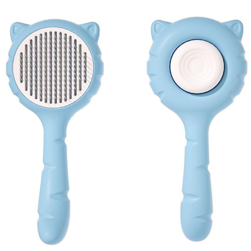Dog Brush One-click Pet Hair Remover Dog Grooming Massage Cat Brush Floating Hair Combs Self Cleaning Dogs Comb Pet Accessories