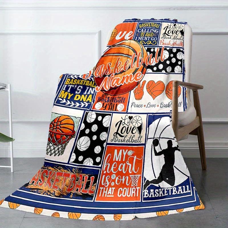 Basketball Enthusiast Customize Your Name Blanket Warm Comfortable And Soft Blankets Are Suitable For Home Lunch Break Blanket Office Sofa Sofa Gift