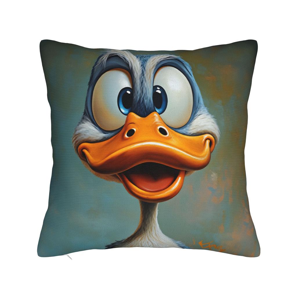 Funny Duck Pillow Case Soft Pillow Cover For Couch Sofa Bedroom Kawaii Pillowcases