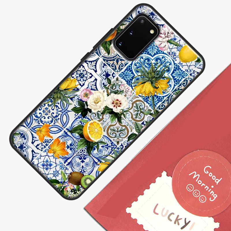 Mediterranean Lemon Phone Case For Samsung Galaxy S25 S26 Ultra S20 S21 S22 S23 S24 Plus S9 S10 S25 FE Cover Shell