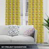 Royal Velvet Fabric Polyester For Sewing - Motif Sushi On Yellow