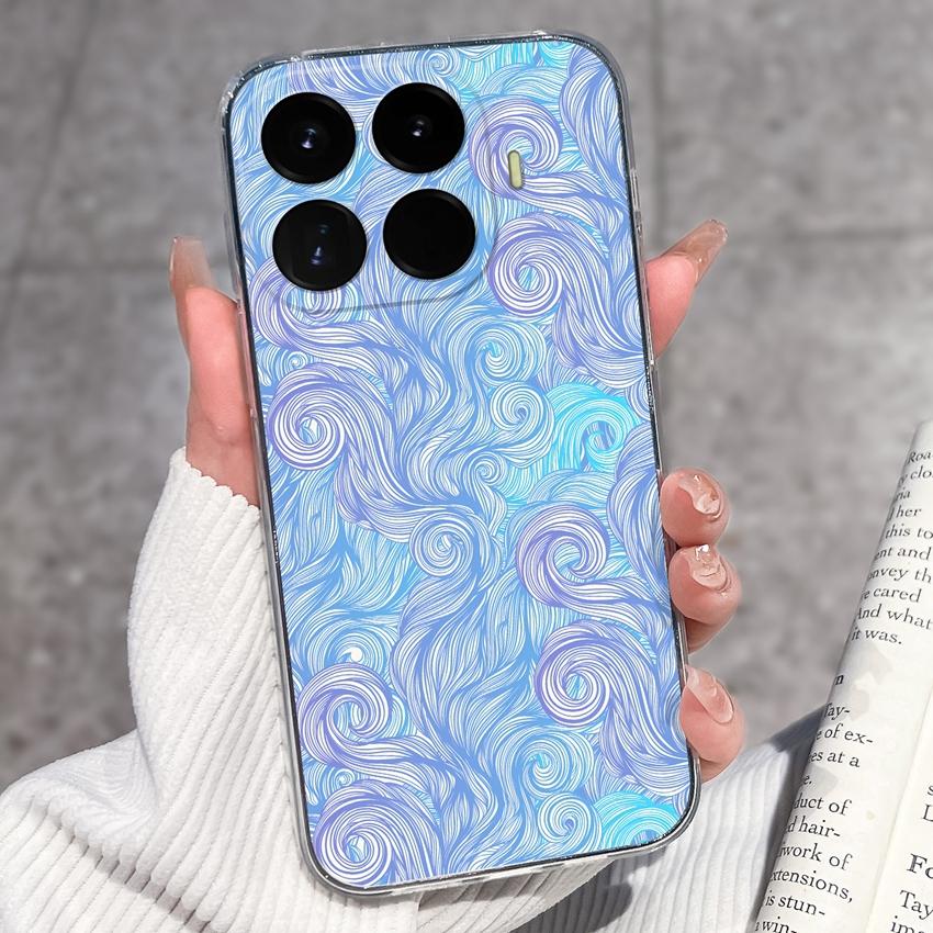 Cases For Redmi 17 17C / Xiaomi 17T Pro / 17 Pro Max 17 Ultra 17 Max Cute Girl Label Pattern Phone Covers Transparent TPU Ultrathin Lightweight Bumper
