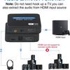 HDMI 2.0 Audio Separator: SPDIF/3.5mm Digital Optical Output Adapter for 4K Speakers