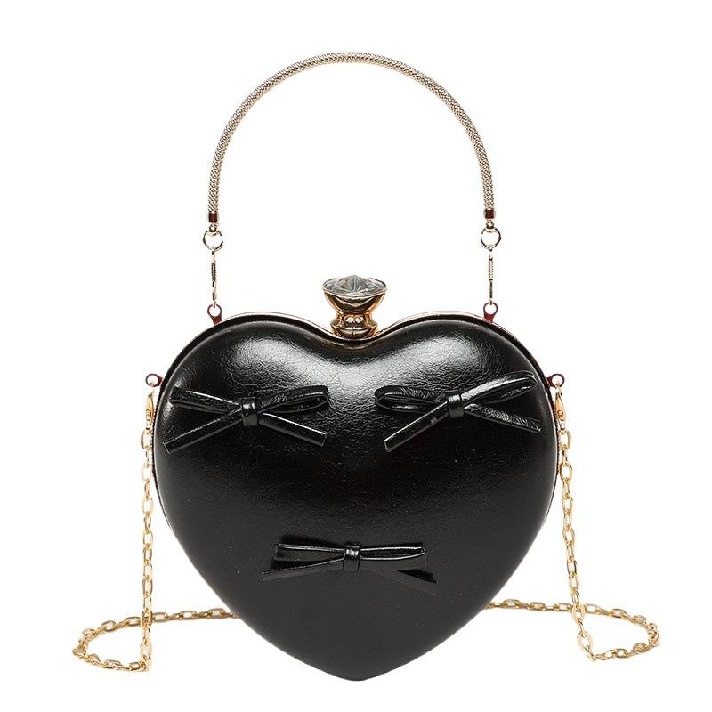 This Year's Popular Niche Personality Hand-held Love Bag Women's 2025 Spring New Retro Flow Chain Shoulder Crossbody Bag