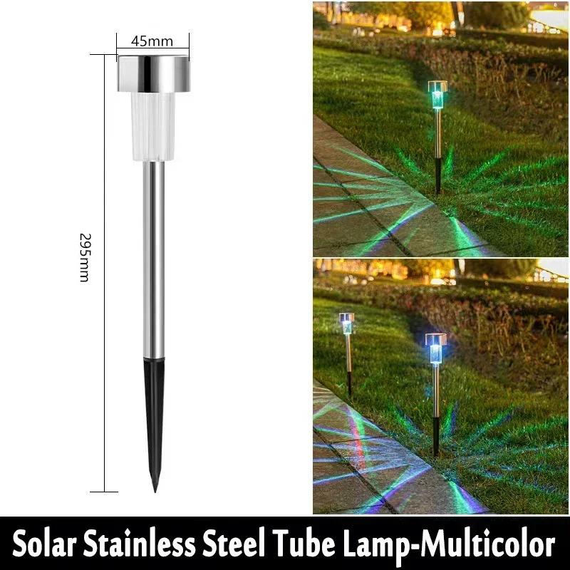 Solar Outdoor Led Lights Garden Lamp Solar Powered Waterproof Landscape Path Outdoor for Yard Backyard Lawn Patio Decorative