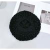 25 early autumn new cashmere beret women's 100 pure cashmere autumn three-dimensional twisted flower handmade tide
