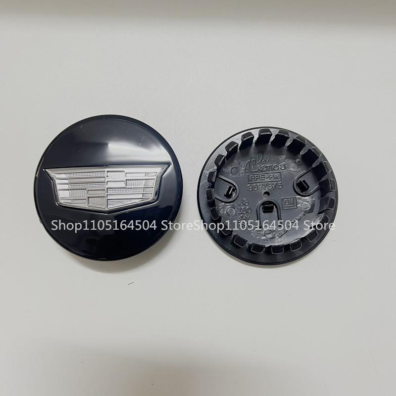 AABHW1 4pcs Car Wheel Center Hub Caps Cover Emblem for Cadillac Escalade CTS CT5 XT5 XTS XLR BLS SLS STS ATS Auto Tire OEM 9597375