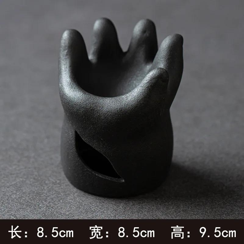 Volcanic Crater Ceramic Oil Burner Wabi-Sabi Aromatherapy Diffuser Holder for Home Spa Meditation Desktop Decor Idear Gift