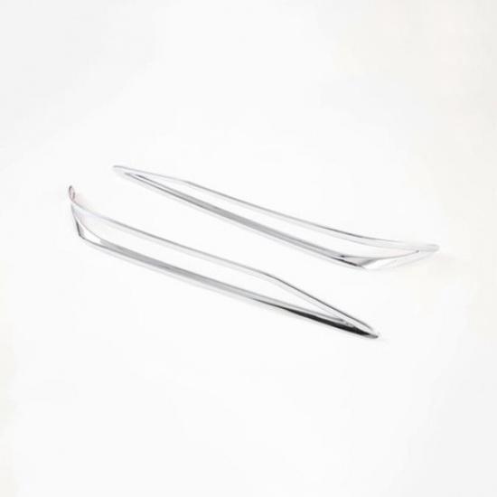 Chrome 2PCS Rear Fog Lamp Light Frame Cover Trim For Hyundai Elantra 2021 2022