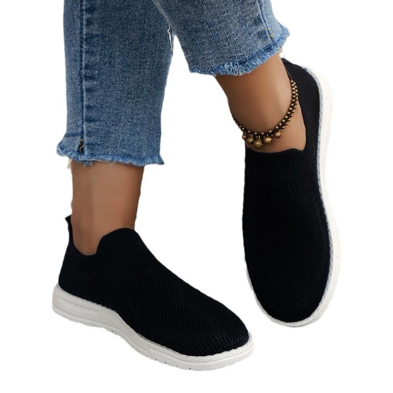 Autumn new single shoes women's mesh platform flat heel sports style casual shoes