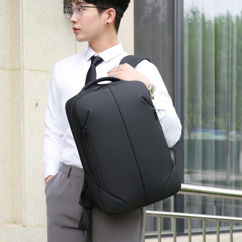 Schoolbag Multifunctional Men's Backpack Large Capacity Outdoor Leisure Travel Backpack Junior High School Student School Bag Business Backpack