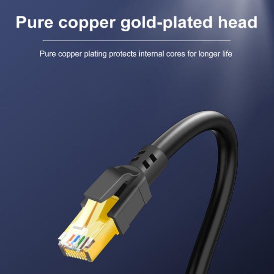 Cat8 Ethernet Splitter Speed 2000Mhz RJ45 40Gbps High 1 Male to 3 Female