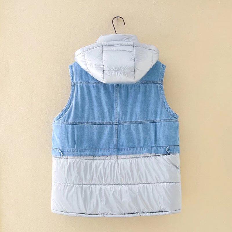 Vest for Women Winter Cotton Sleeveless Tops Padded Large Size Vest Oversize Thickened Down Casual Zipper Vest