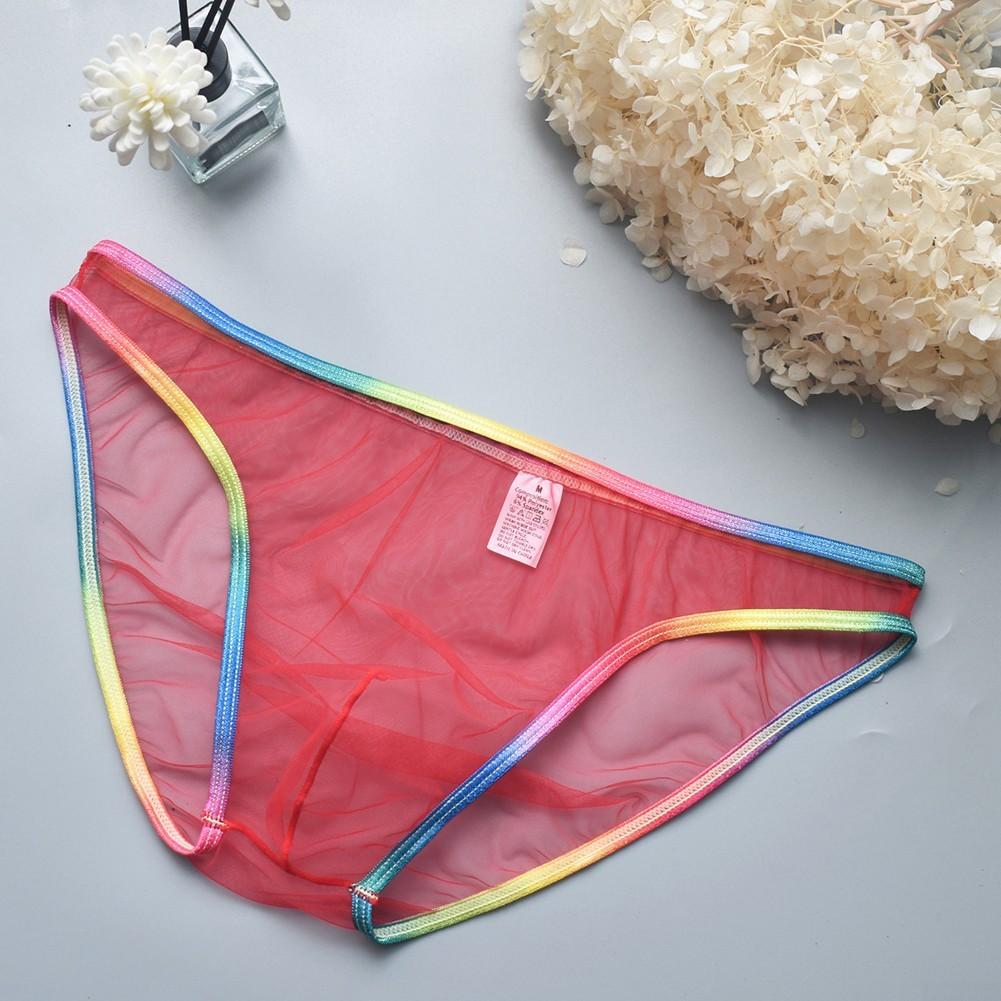 Mens Sexy Low Waist Briefs Mesh Underwear Low Waist Mens Sexy