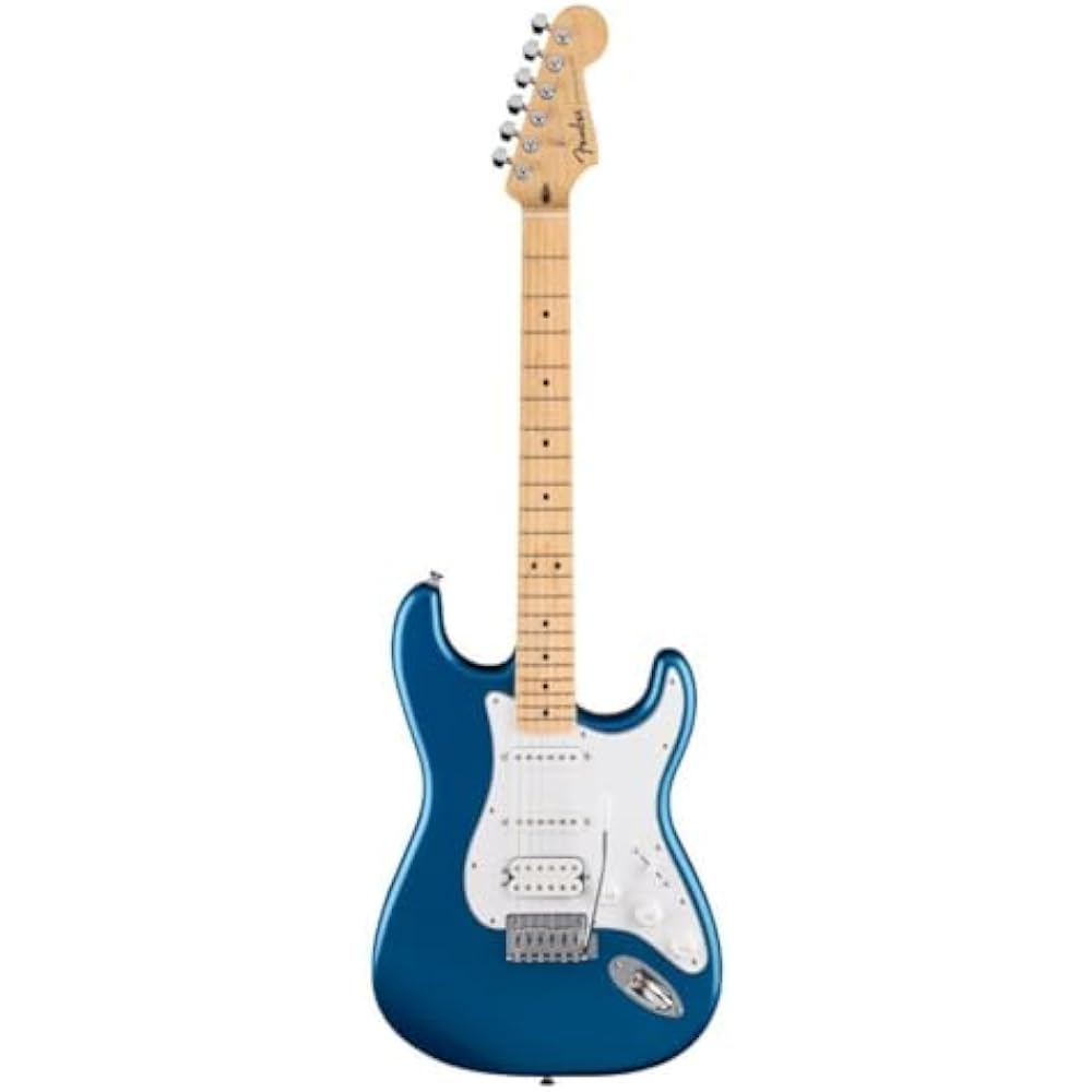 Fender Fender Electric Guitar Standard Stratocaster® HSS, Maple Fingerboard, White Pickguard, Aqu...