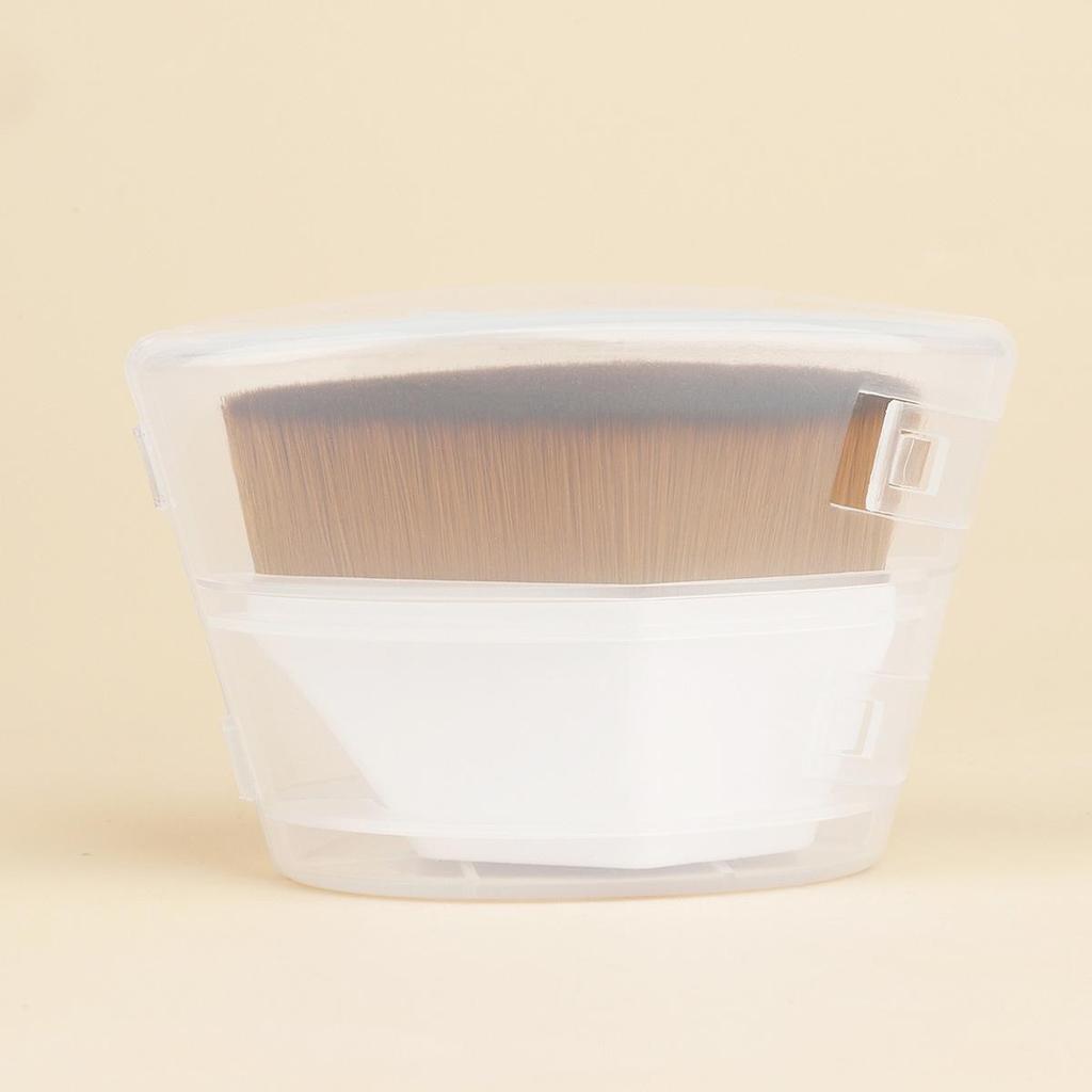 No. 55 Seamless Magic Foundation Brush with Cap - Perfect for Foundation and BB Cream, Non-Absorbing Design