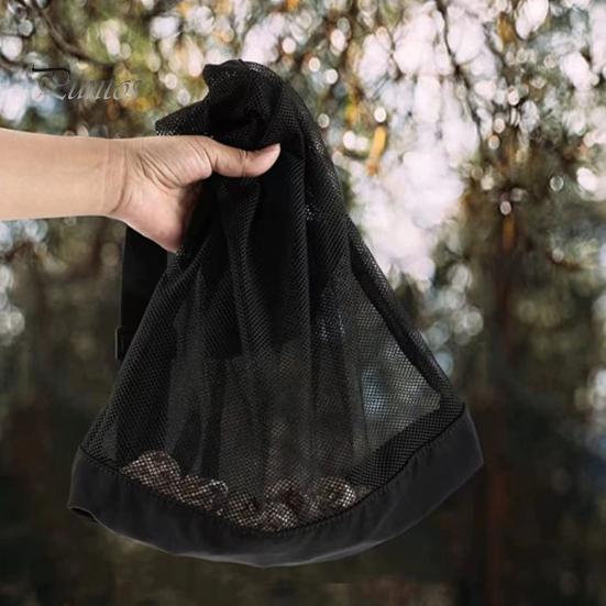 Foldable Mushroom Bag with Adjustable Strap External Storage Pouch for Outdoor Mushroom Collecting Fruit Picking