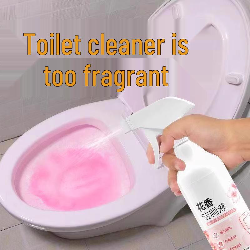 Floral Scent Toilet Cleaner - Strong Deodorizing, Stain Removal, Long-Lasting Fragrance for Bathroom and Tile