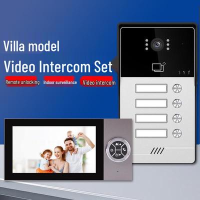 Smart Home 7-inch HD Video Intercom with Card Swipe