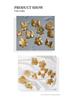 18K Gold Stainless Steel Flower Shell Beach Earrings