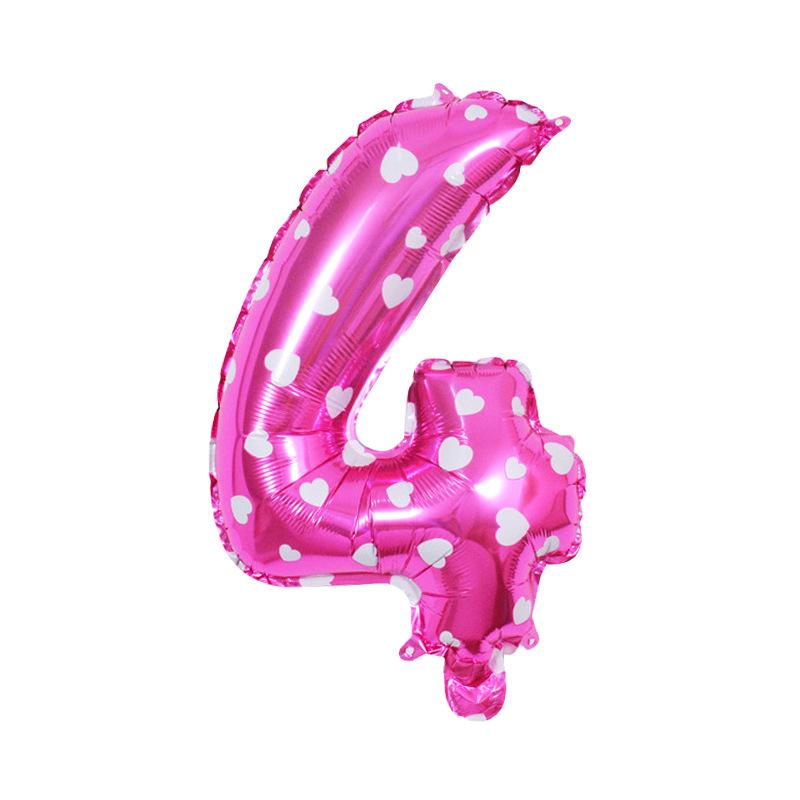 32 Inch Digital Balloon Rose Red Digital Caramel Color Medium Digital Helium Balloon Can Float