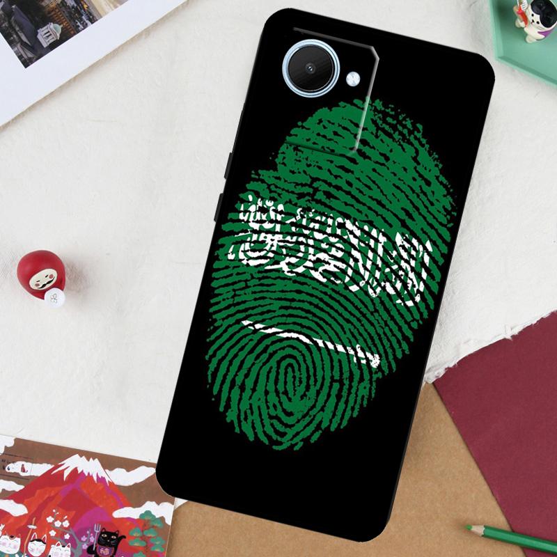 

Saudi Arabia Flag For Realme GT 6T 6 5 GT 7 Pro C61 C55 C53 C51 C21Y C25S C67 C75 10 11 12 13 14 Pro Plus Case Realme 10 Pro Plus
