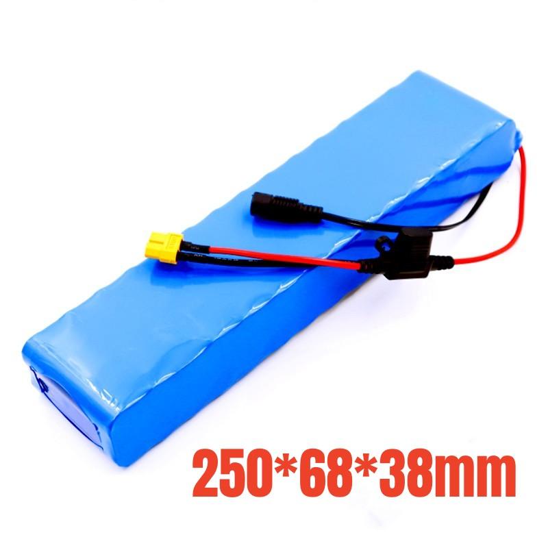 48V 13S2P 18650 Powerful Battery Pack, 10Ah Large Capacity Lithium Battery, Rechargeable Li-ion Battery Pack, with 54.6v Charger