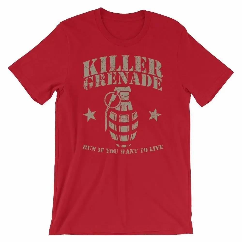 Funny Killer Grenade TShirt 100 Cotton ONeck Summer Short Sleeve Casual Unisexs Tshirt Size S3XL S