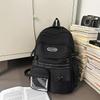 Schoolbag Hong Kong Style Couple Backpack Male and Female Versatile Machine Head Trend Large Capacity College Student School Bag Personality Junior H