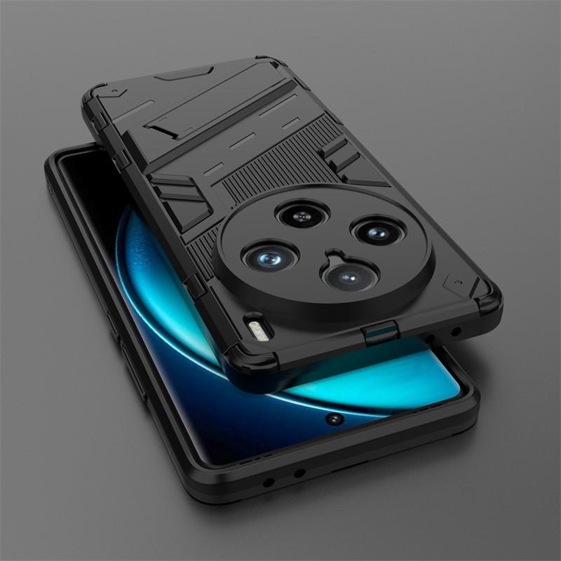 For Vivo X100 Pro Case Vivo X100 X100 Pro 5G Cover TPU Shockproof Silicone Armor PC Holder Protective Phone Cover Vivo X100 Pro