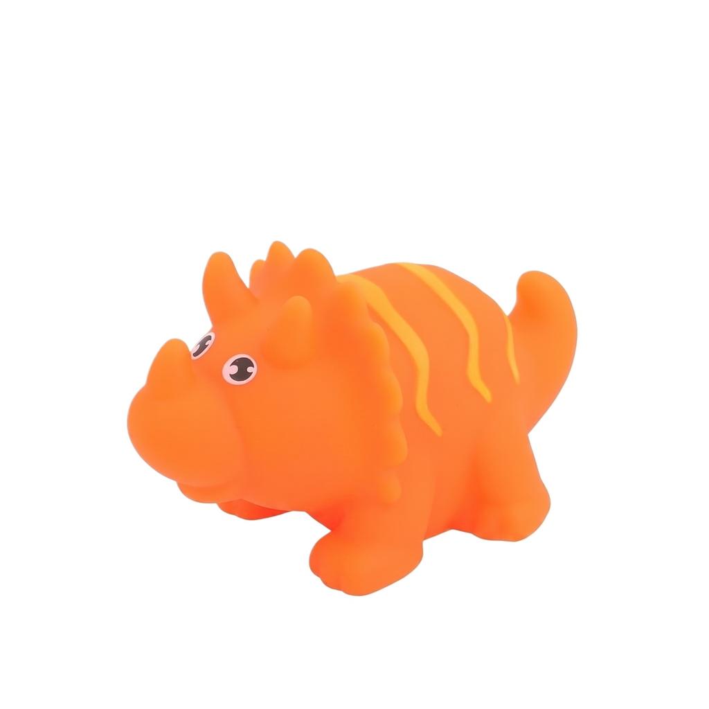 Dinosaur Animal Squeeze Toy Soft Vinyl Squeaky Bath Figure for Kids Desk Decoration and Stress Relief Play
