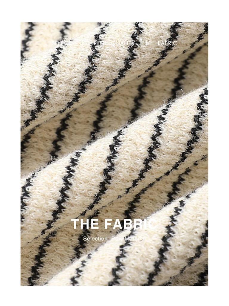 Women's 2023 Winter Color-Block Striped Semi-High Neck Long Sleeve Base Layer Top