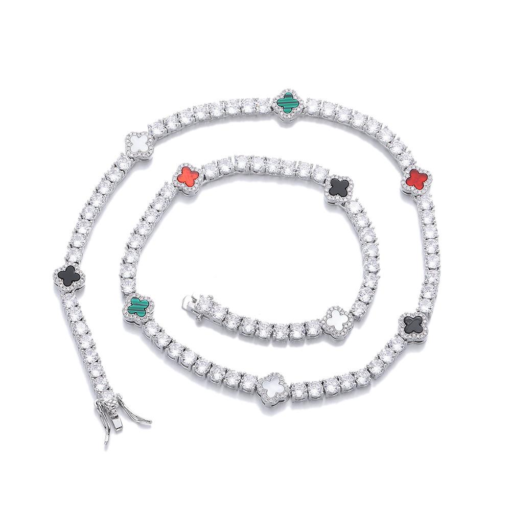 Women's Tennis Bracelet cz Necklace Elegant Clavicle Chain Winter New Jewelry Luxury Fashion Sweater Chain Wedding Party Gift