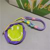 Korean Cute Cartoon Funny Triangle Coin Purse Phone Short Lanyard Strap Phone Bracelet Anti-Lost Lanyard Jewelry Girl Woman