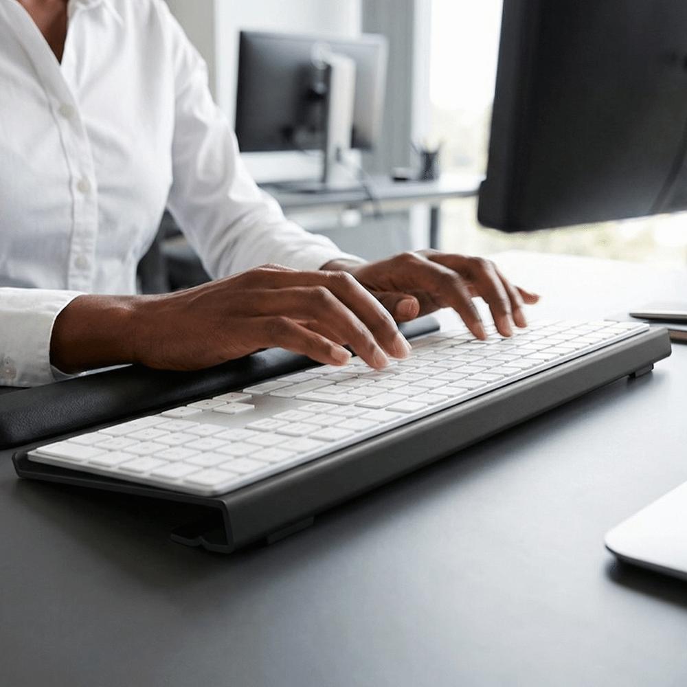 Clear Acrylic Acrylic Keyboard Stand Portable Removable Computer Keyboard Holder Ergonomic Waterproof Desktop Keyboard Tray