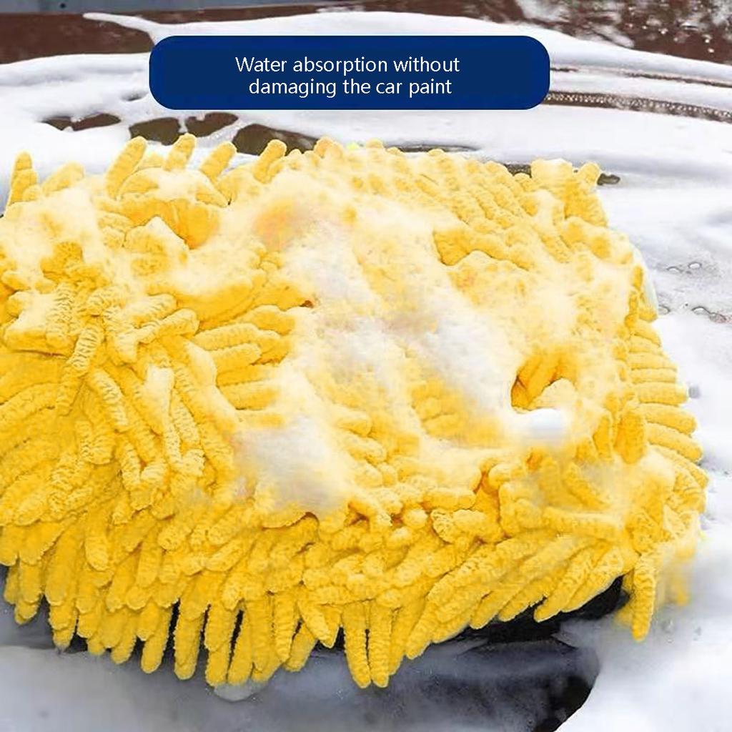 Car Wash Glove Coral Mitt Soft Anti-scratch for Car Wash Multifunction Thick Cleaning Glove Car Wax Detailing Brush