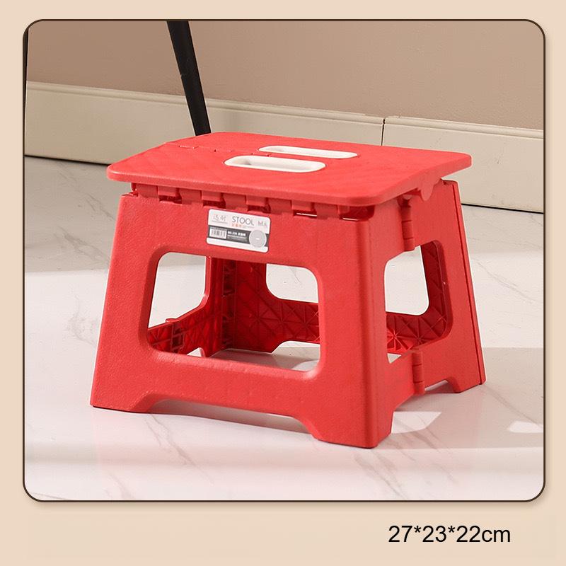 Portable Folding Stool for Outdoor Activities - Thickened Plastic, Lightweight Design