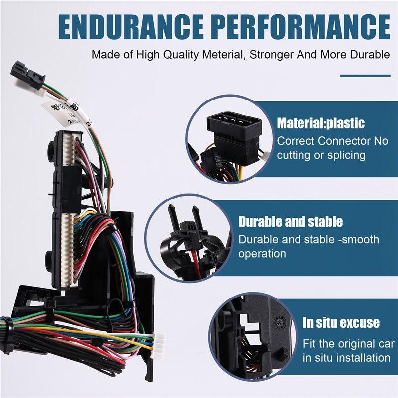 Headlight Wiring Harness Without Follow-Up Test Leads 63117316217 For BMW F07 F10 5Series 528I 535I 550I Right
