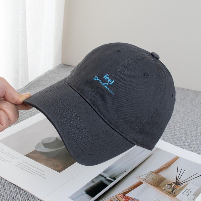 Summer Small Letter Feel Embroidered Baseball Cap Children Casual Face Small Versatile Cap