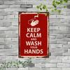 Keep Calm Metal Wall Sign Vintage Decor for Bathroom Kitchen Home