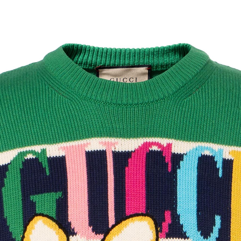 GUCCI Sweaters Men's Multicolor Crew Neck Moderate 736021-XKC2L-6072