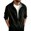 Men's Long Sleeve Pullover Shirt for Spring and Fall Casual Wear